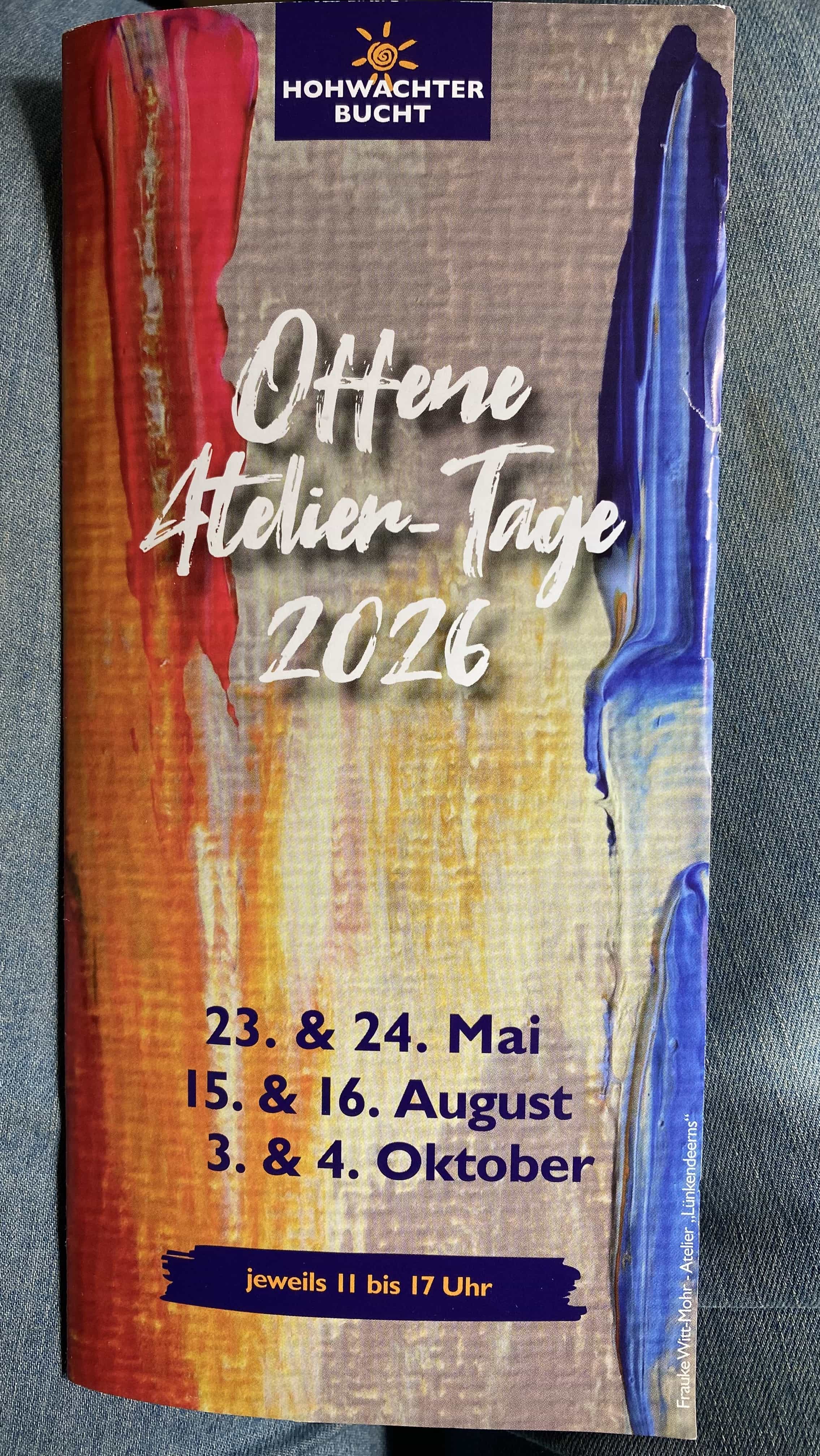 Zum download des flyers: Offene Atelier-Tage 2026 - Kunst an der Hohwachter Bucht
